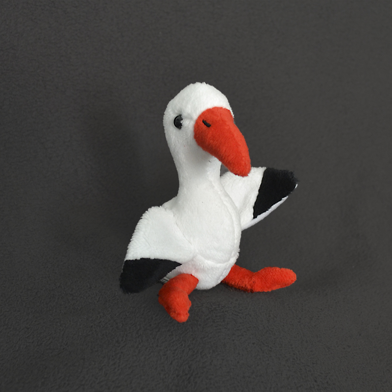 Storch Schlüsselanhänger Plüsch